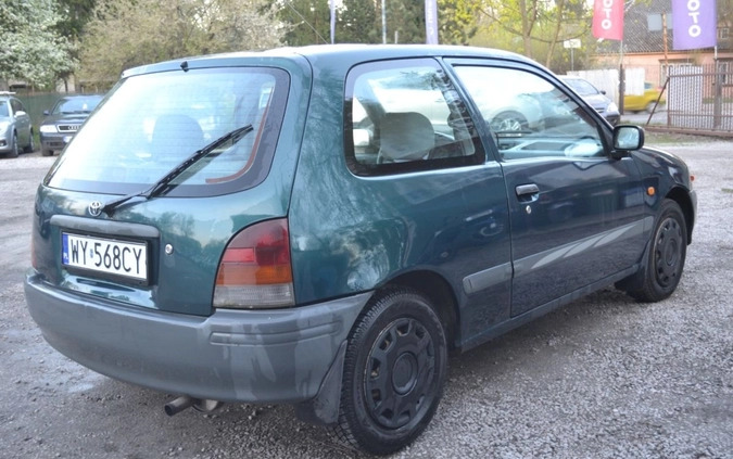 Toyota Starlet cena 3300 przebieg: 235722, rok produkcji 1997 z Warszawa małe 29